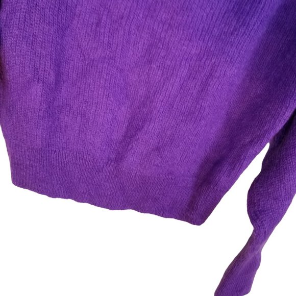 Purple Mohair sweater made in Italy Essential Antwerp size xs - Picture 6 of 10